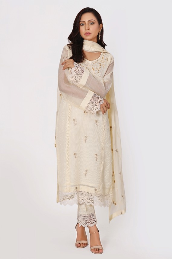 Ivory Silk Net