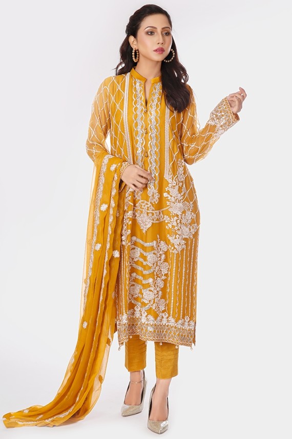 Mustard Chiffon