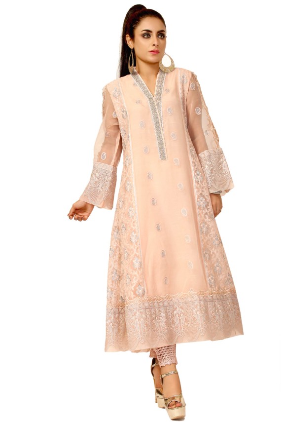 PINK ORGANZA 2PC SUIT