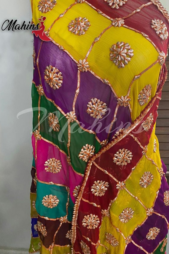 multicoloured dupatta