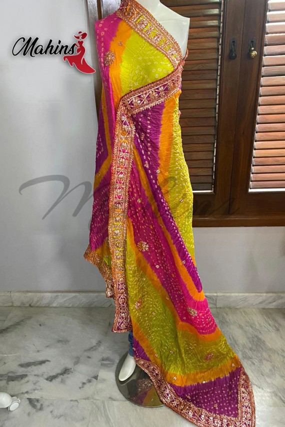 silk chunri dupatta