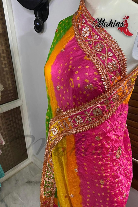 silk chunri dupatta