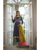 Peshwas paired with multi shaded organza dupatta