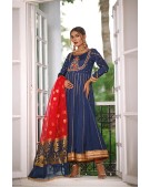 Peshwas paired with multi shaded organza dupatta