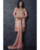 Organza three piece suit shirt trouser and dupatta C9PPO-04