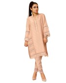 PEACH RAW SILK 2PC SUIT