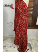 red velvet shawl